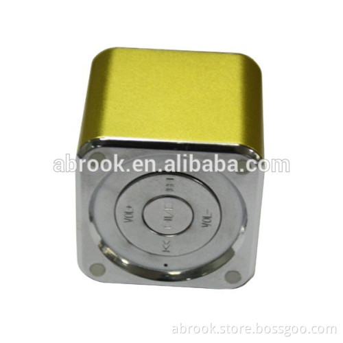 Portable mini bass cube speaker